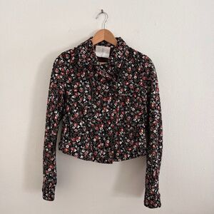Anthropologie Hei Hei Tinsley Cropped Moto Jacket